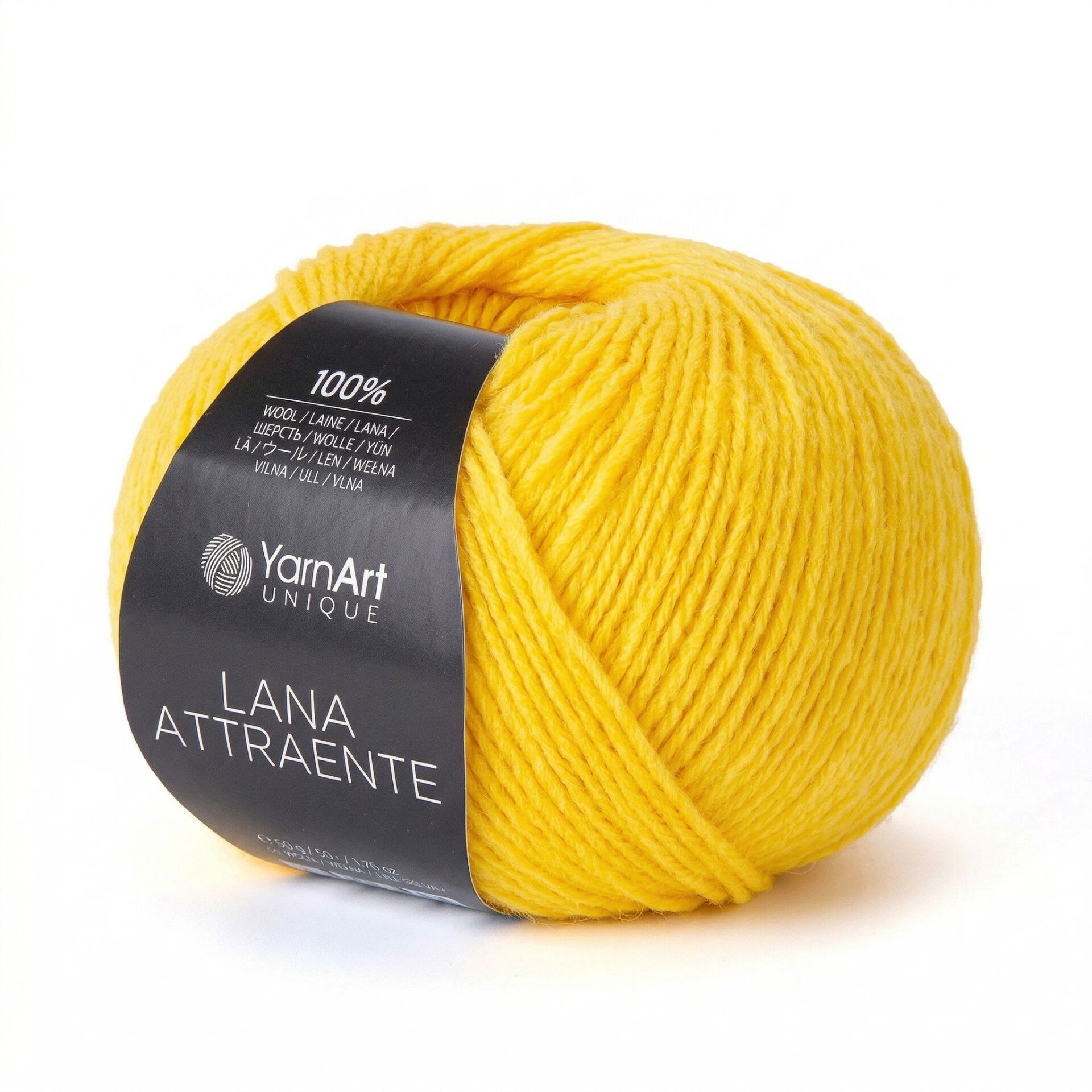 YARNART LANA ATTRAENTE - KNITTING YARN YELLOW - 6612