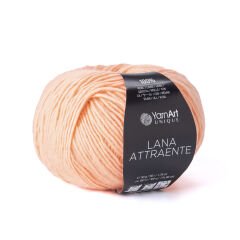 YARNART LANA ATTRAENTE - KNITTING YARN PINKISH ORANGE - 6618