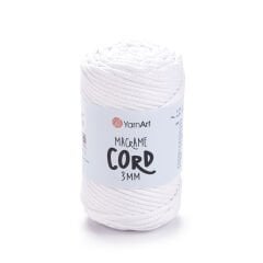 YARNART MACRAME CORD 3 MM - MACRAME CORD WHITE - 751
