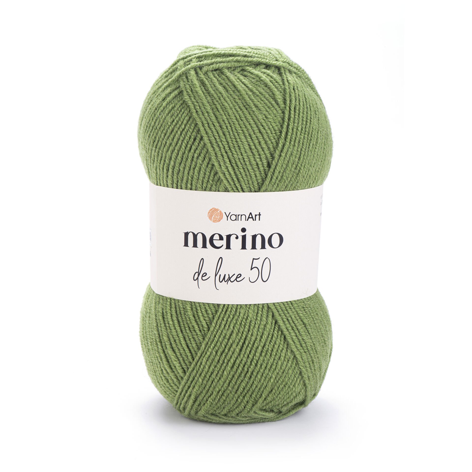 YARNART MERINO DE LUXE 50 - KNITTING YARN OLIVE GREEN - 098
