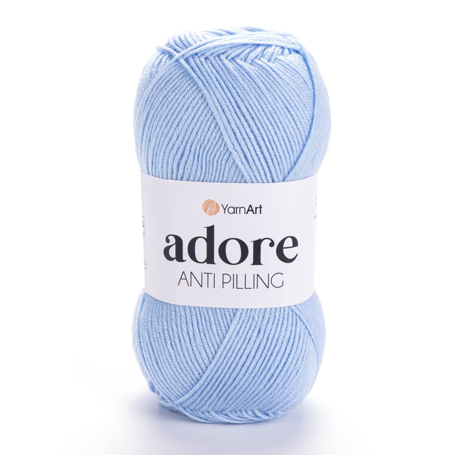 YARNART ADORE - ANTI-PILLING KNITTING YARN BABY BLUE - 340