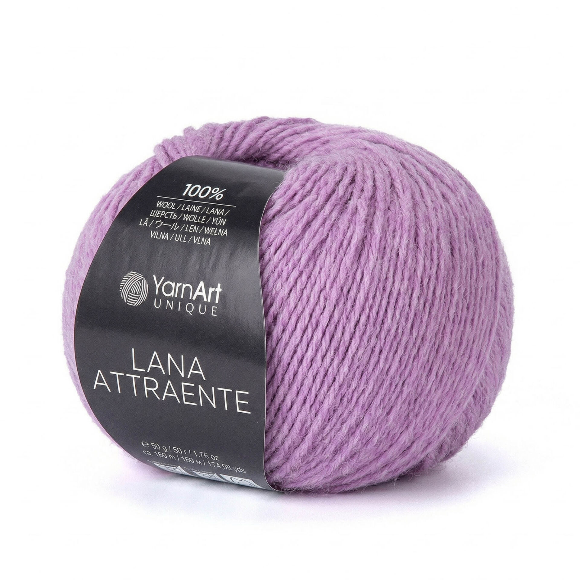 YARNART LANA ATTRAENTE - KNITTING YARN PURPLE - 6629