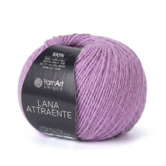YARNART LANA ATTRAENTE - KNITTING YARN PURPLE - 6629