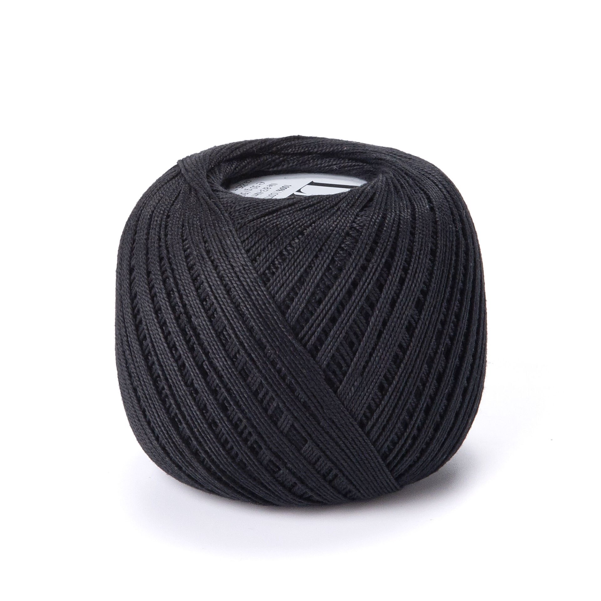 YARNART LILY - MERCERIZED LACE YARN BLACK - 9999