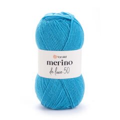 YARNART MERINO DE LUXE 50 - KNITTING YARN TURQUOISE - 235