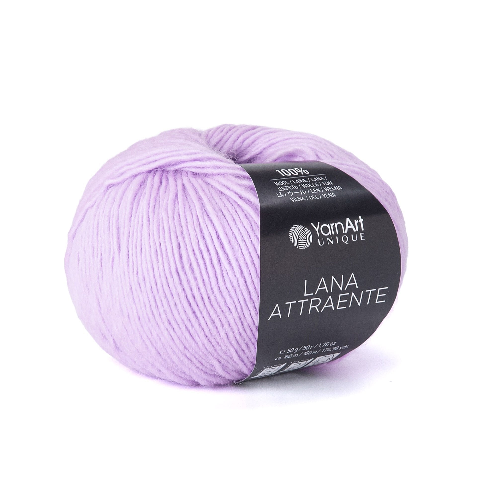 YARNART LANA ATTRAENTE - KNITTING YARN LILAC - 6633