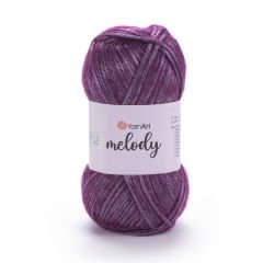 YARNART MELODY - SHINY KNITTING YARN PURPLE - 883