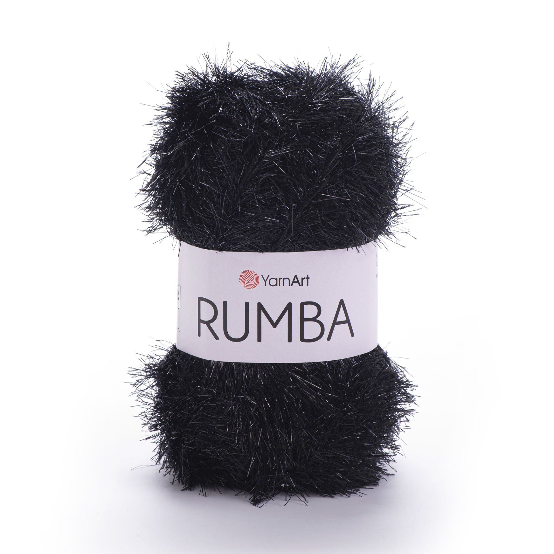 YARNART RUMBA - GLITTERY KNITTING YARN BLACK - 107