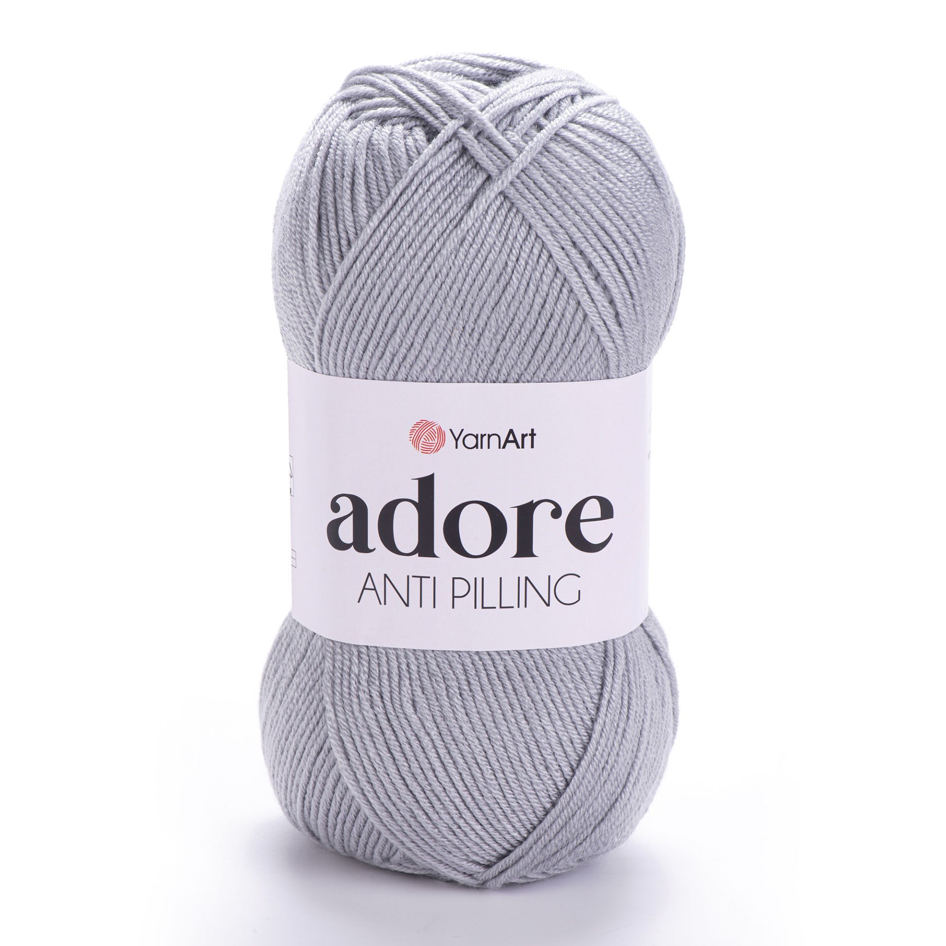 YARNART ADORE - ANTI-PILLING KNITTING YARN ICE GREY - 346