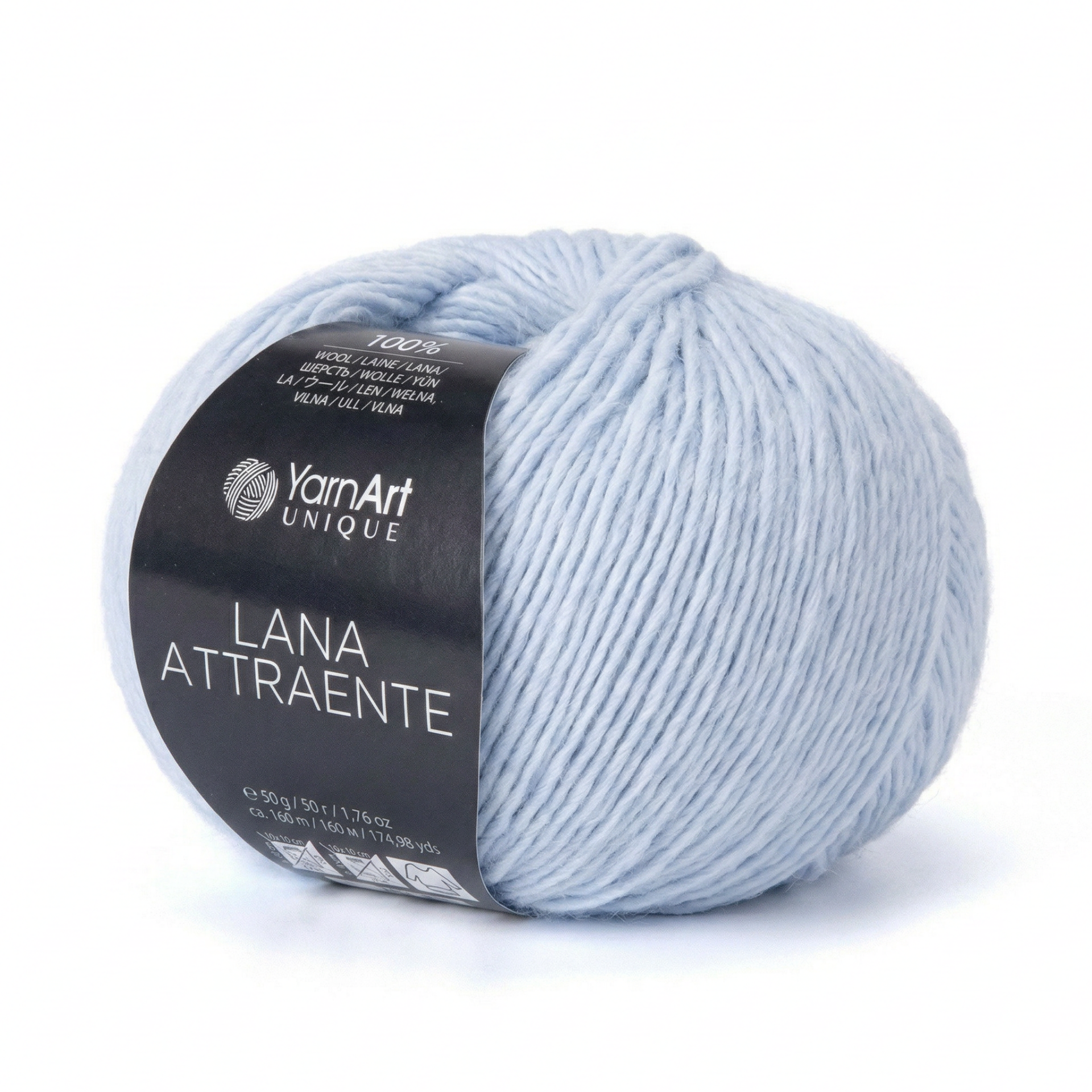 YARNART LANA ATTRAENTE - KNITTING YARN BLUE - 6638