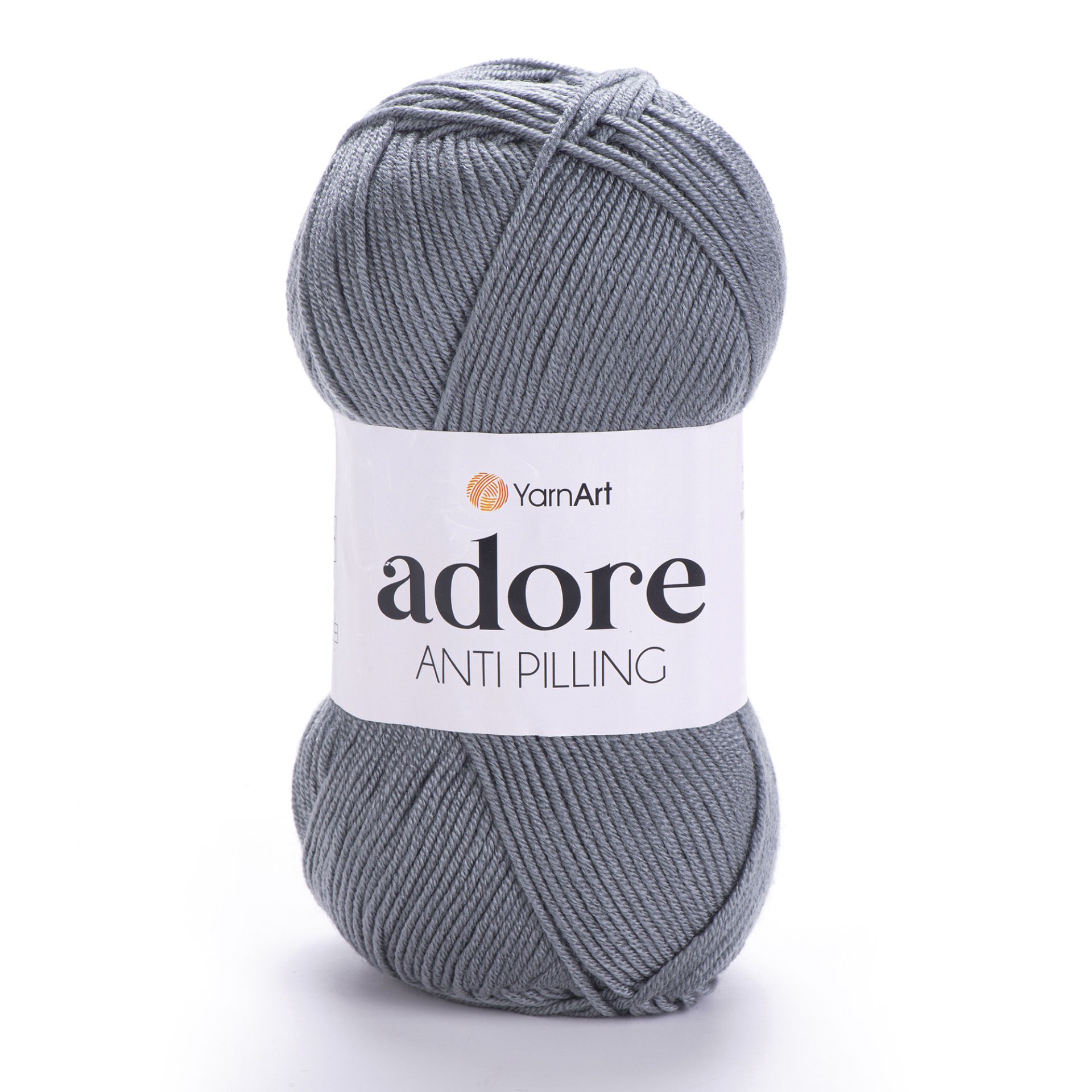YARNART ADORE - ANTI-PILLING KNITTING YARN GREY - 347