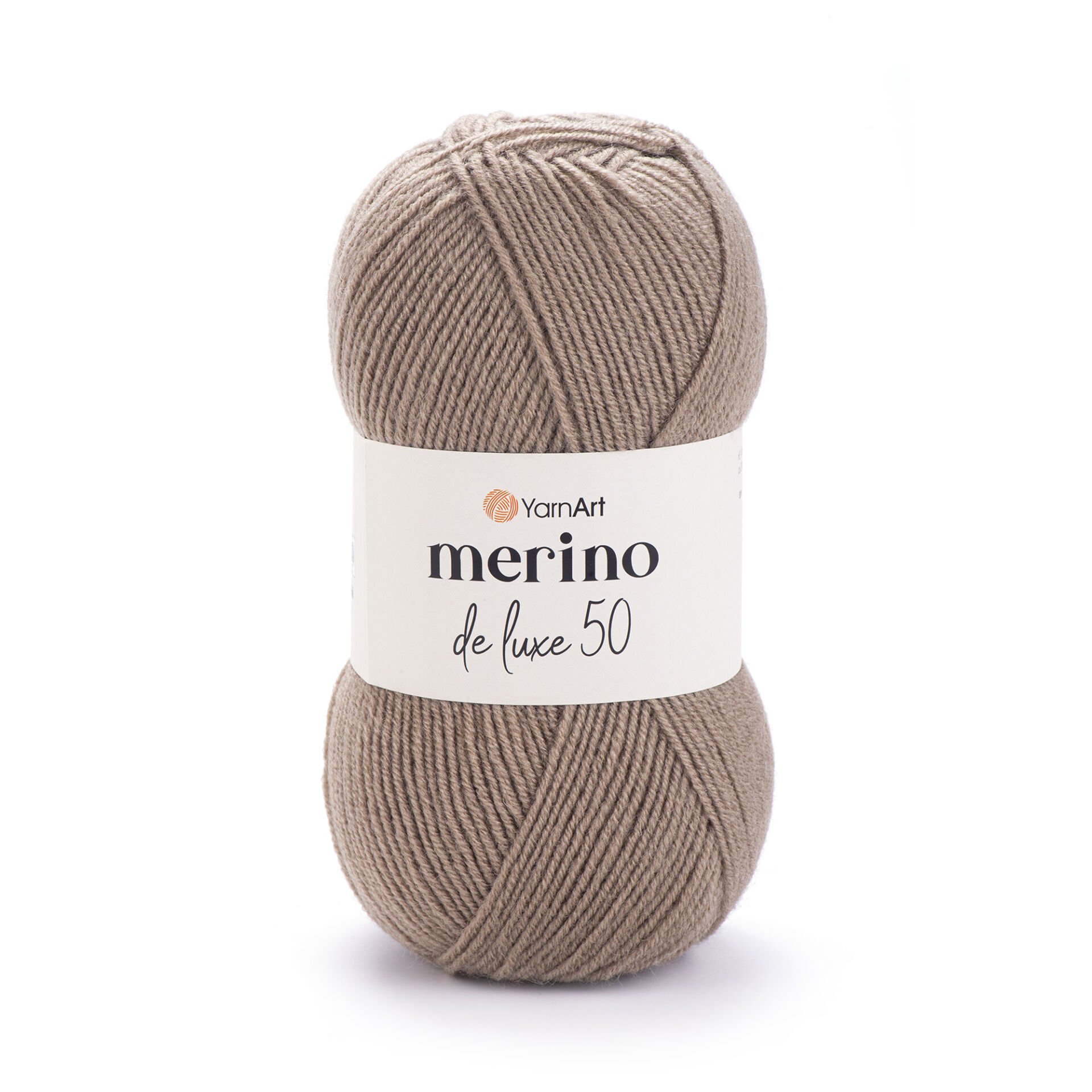 YARNART MERINO DE LUXE 50 - KNITTING YARN DARK BEIGE - 218