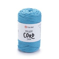 YARNART MACRAME CORD 3 MM - MACRAME CORD BLUE - 763