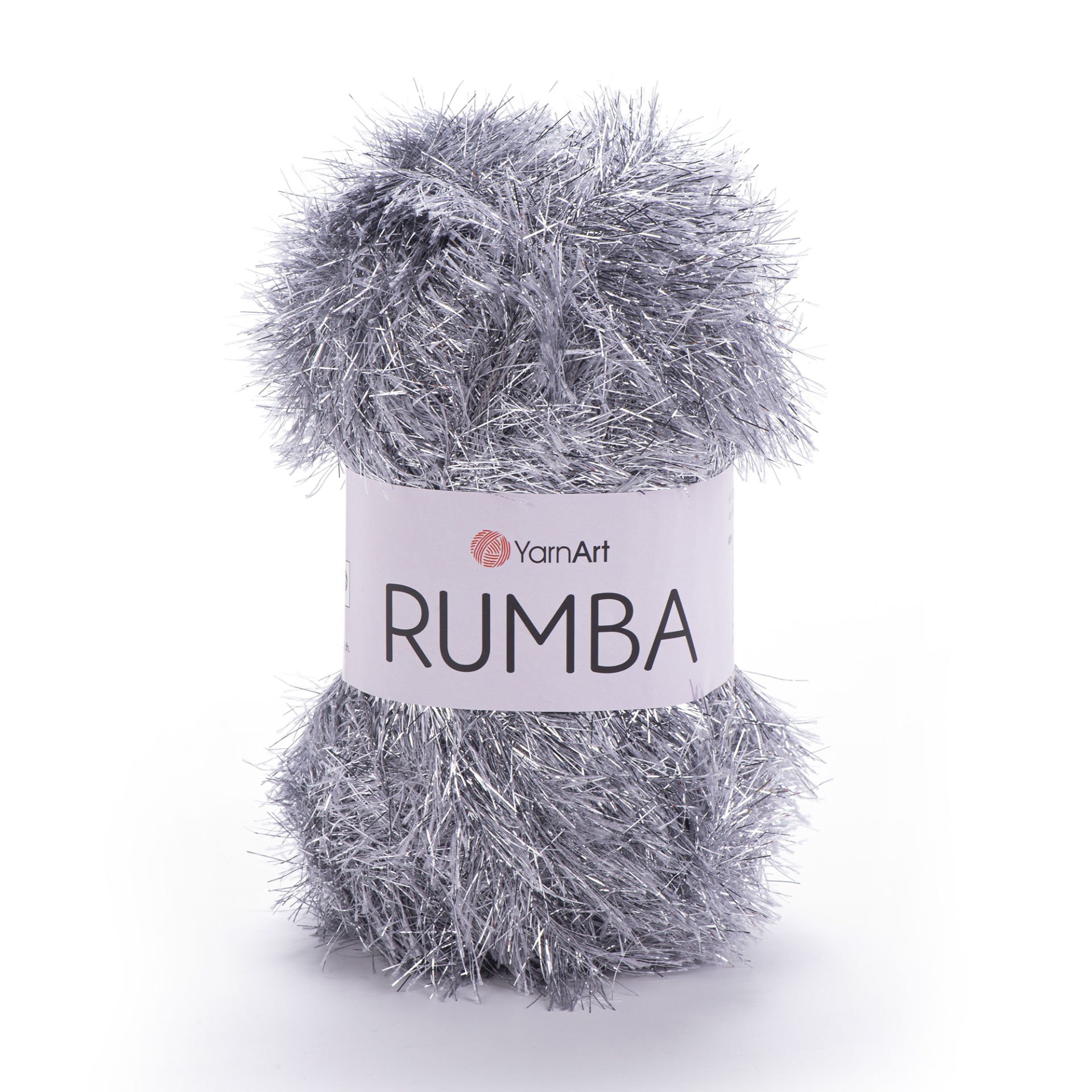 YARNART RUMBA - GLITTERY KNITTING YARN GREY - 103