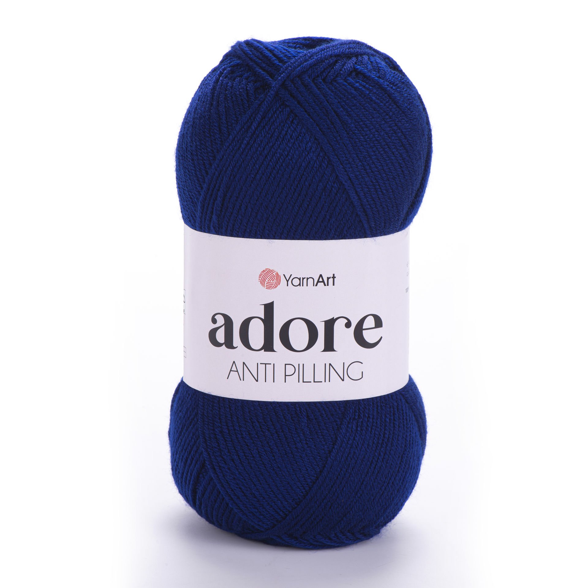 YARNART ADORE - ANTI-PILLING KNITTING YARN SAXE BLUE - 350