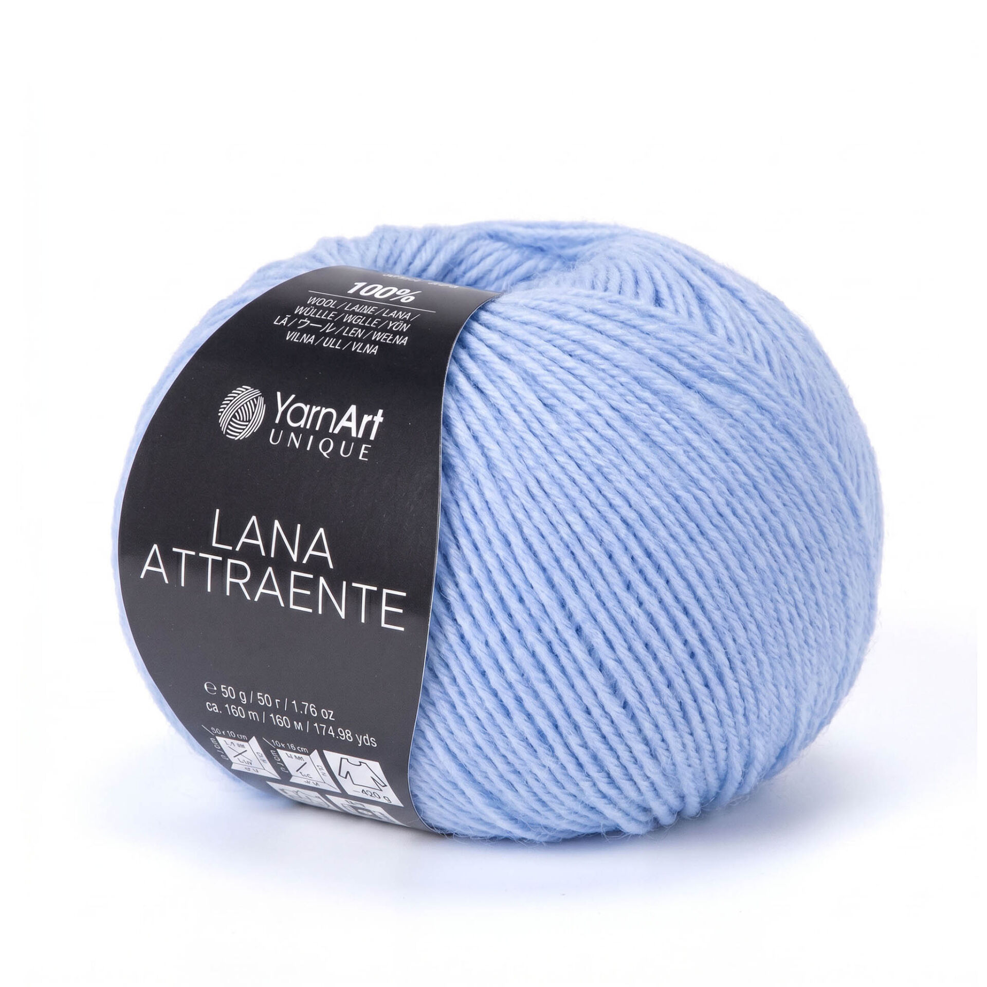 YARNART LANA ATTRAENTE - KNITTING YARN BLUE - 6648