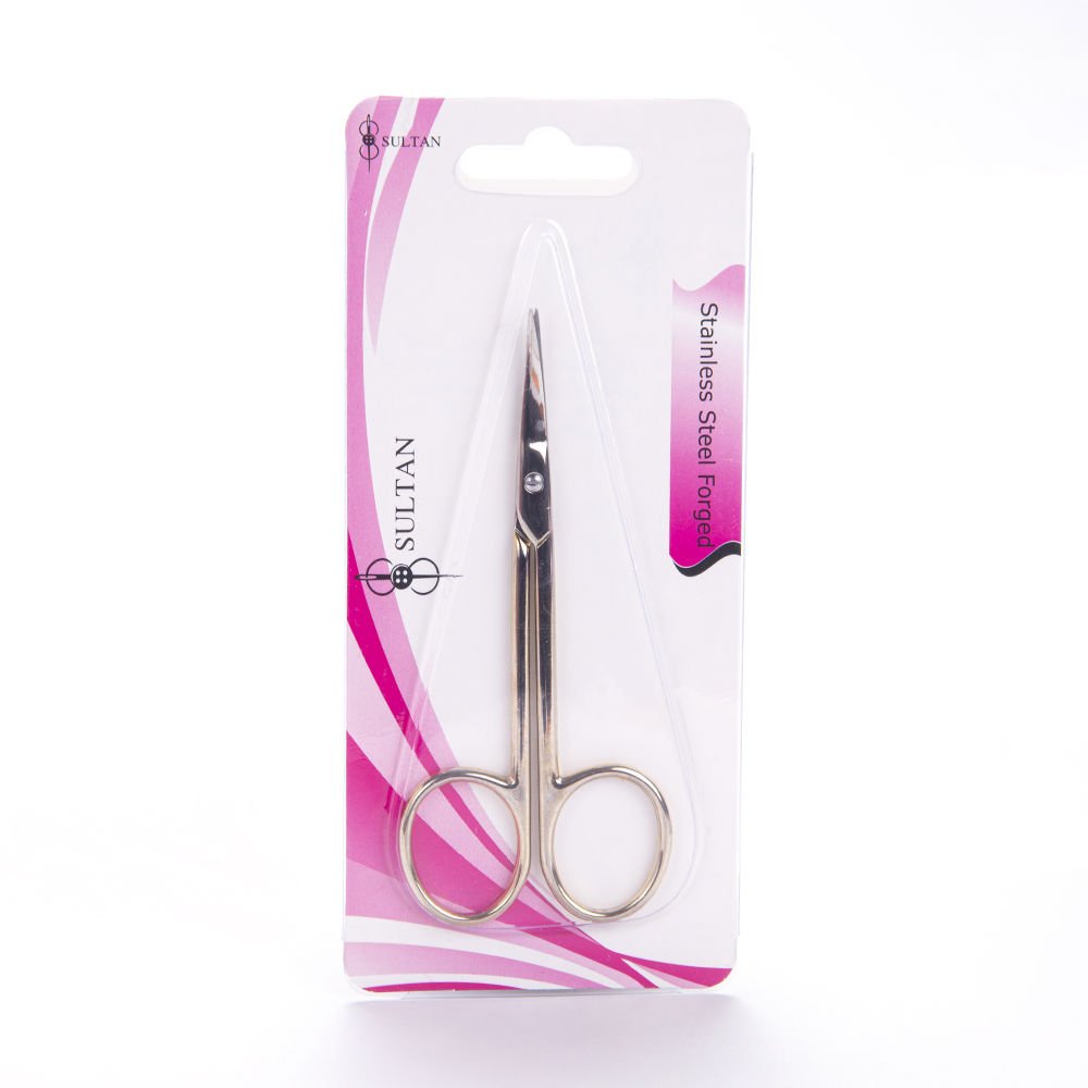 CURVED EMBROIDERY SCISSORS - GOLD - 4''