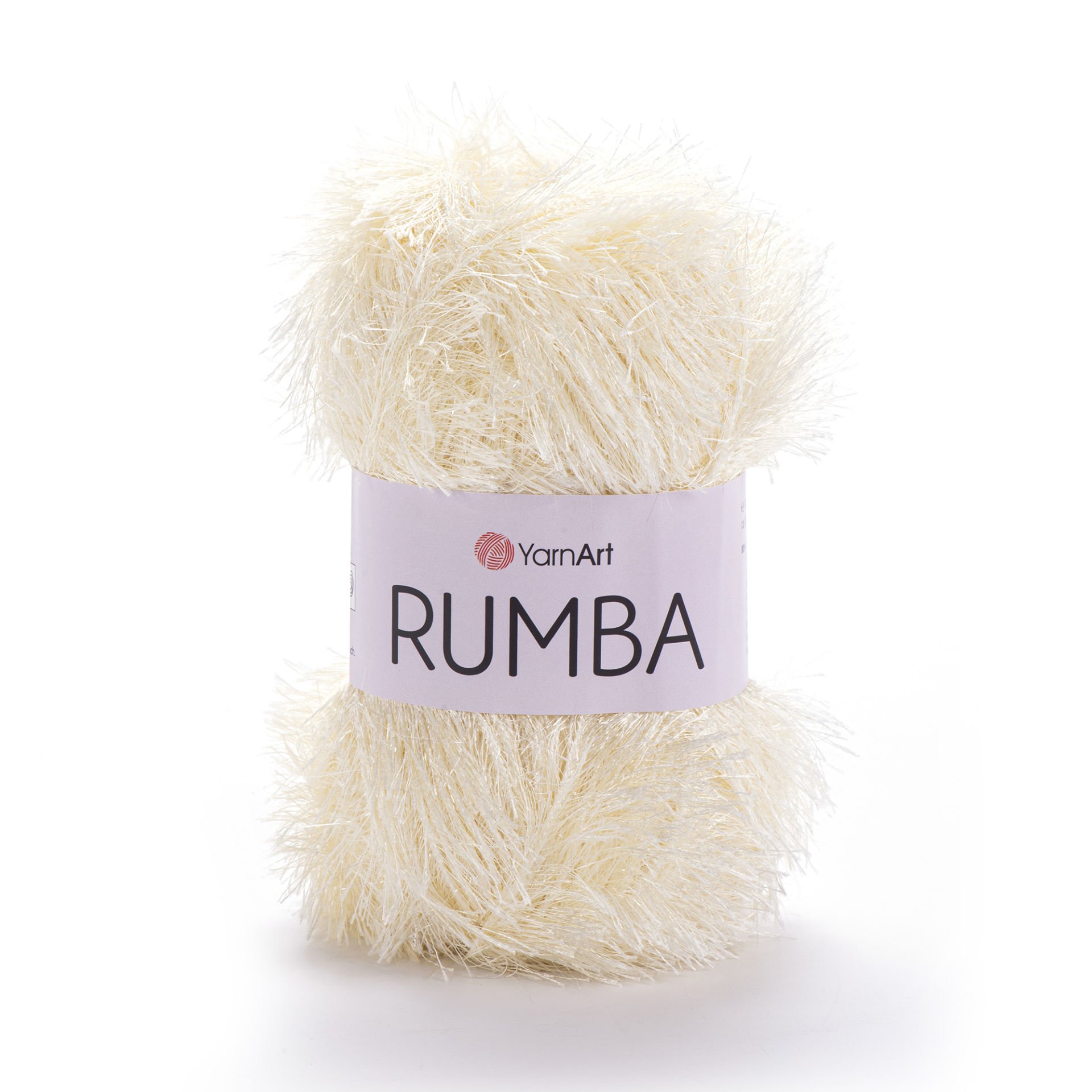 YARNART RUMBA - GLITTERY KNITTING YARN CREAM - 108