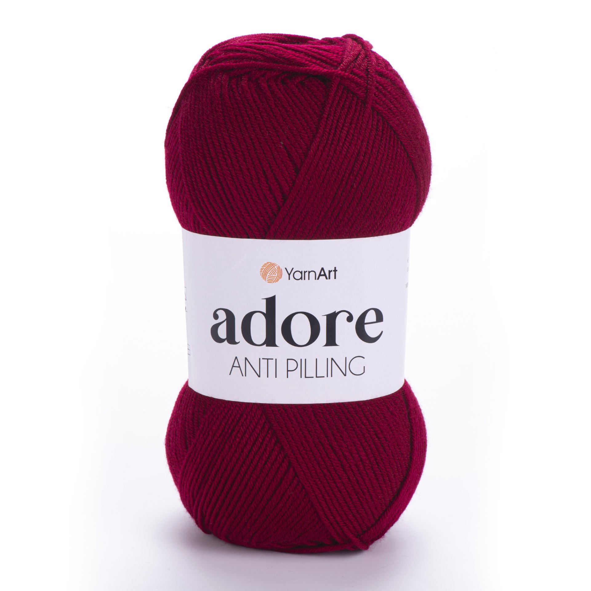 YARNART ADORE - ANTI-PILLING KNITTING YARN DARK RED - 353
