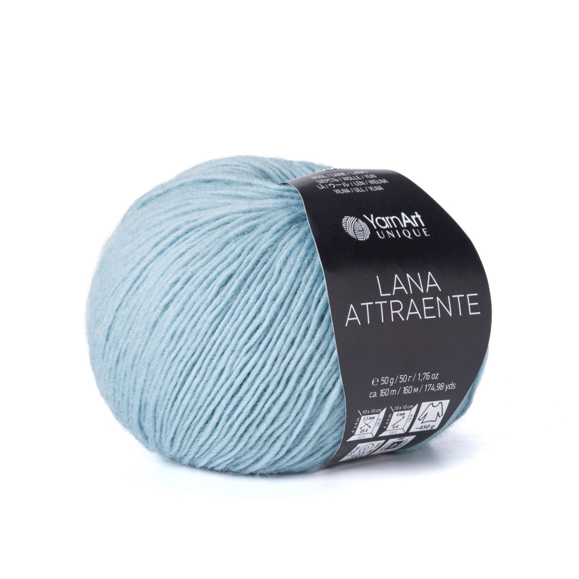 YARNART LANA ATTRAENTE - KNITTING YARN GREEN - 6654