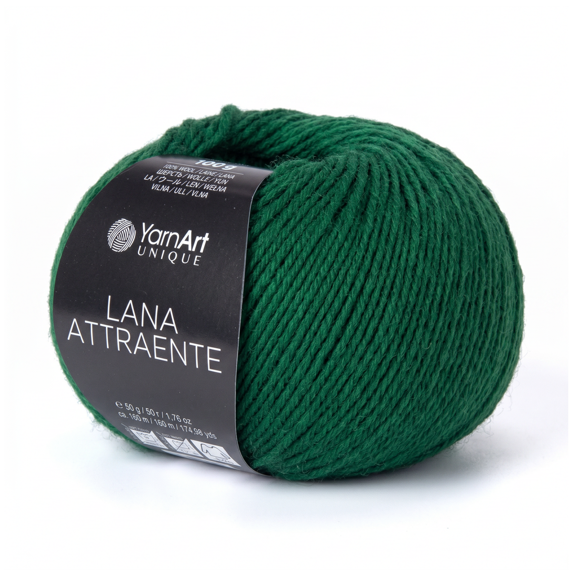 YARNART LANA ATTRAENTE - KNITTING YARN GREEN - 6658