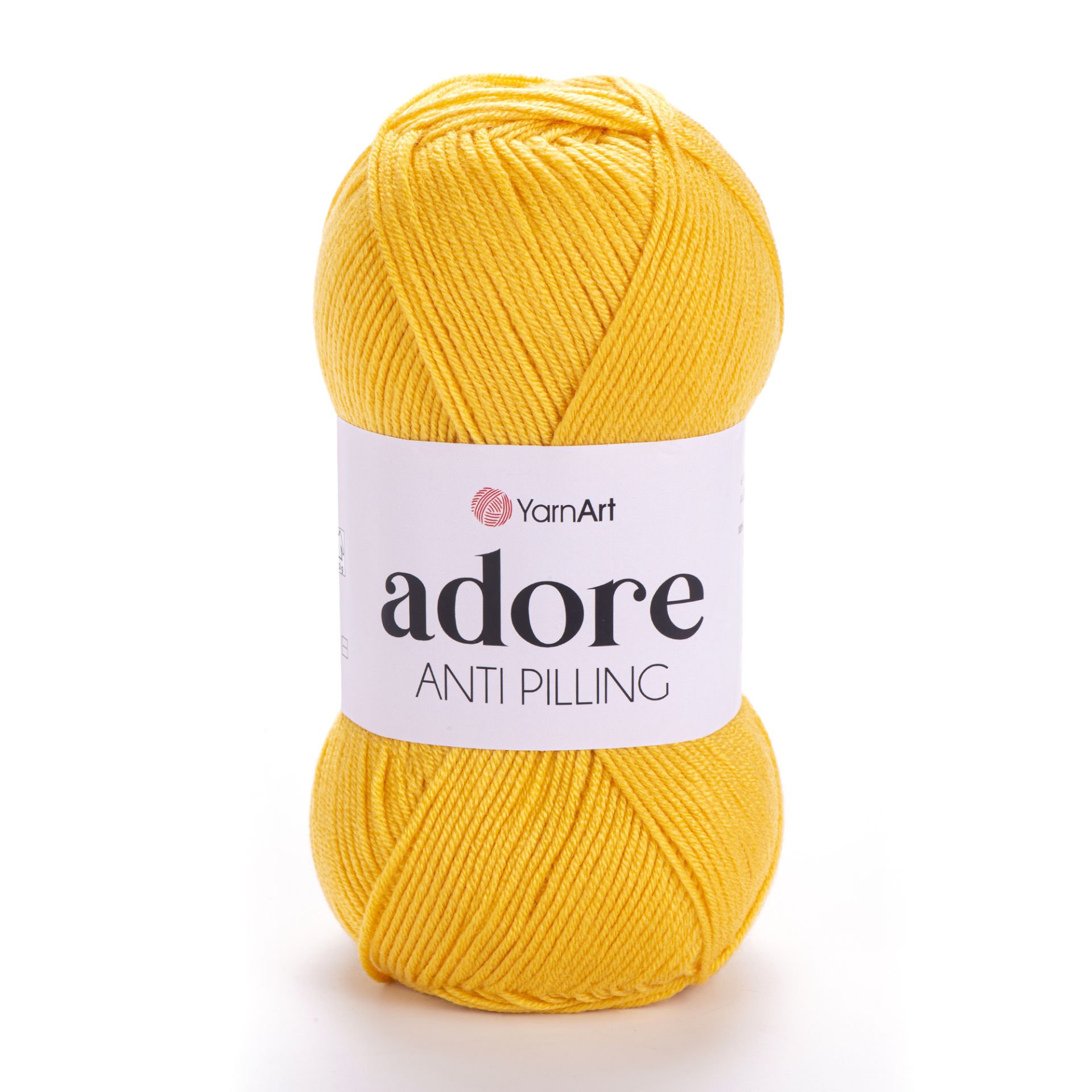 YARNART ADORE - ANTI-PILLING KNITTING YARN DARK YELLOW - 355