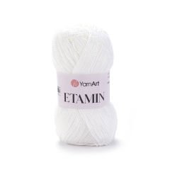 YARNART ETAMIN - EMBRIODERY AND KNITTING YARN WHITE - 421