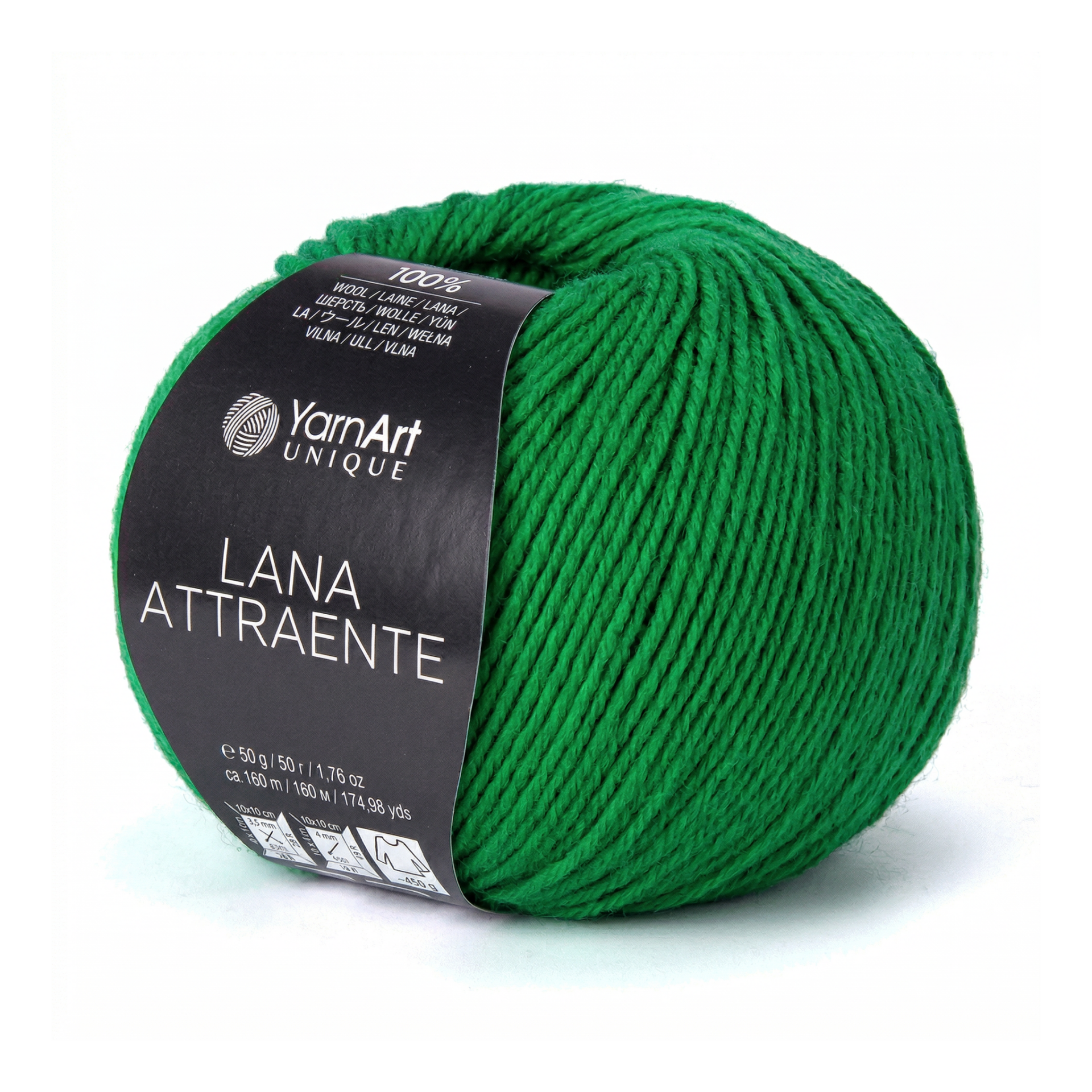 YARNART LANA ATTRAENTE - KNITTING YARN GREEN - 6661