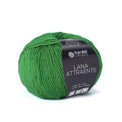 YARNART LANA ATTRAENTE - KNITTING YARN GREEN - 6661