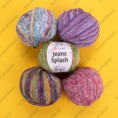 YARNART JEANS SPLASH - MULTICOLOR KNITTING YARN VARIEGATED - 947