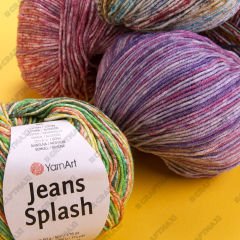 YARNART JEANS SPLASH - MULTICOLOR KNITTING YARN VARIEGATED - 947