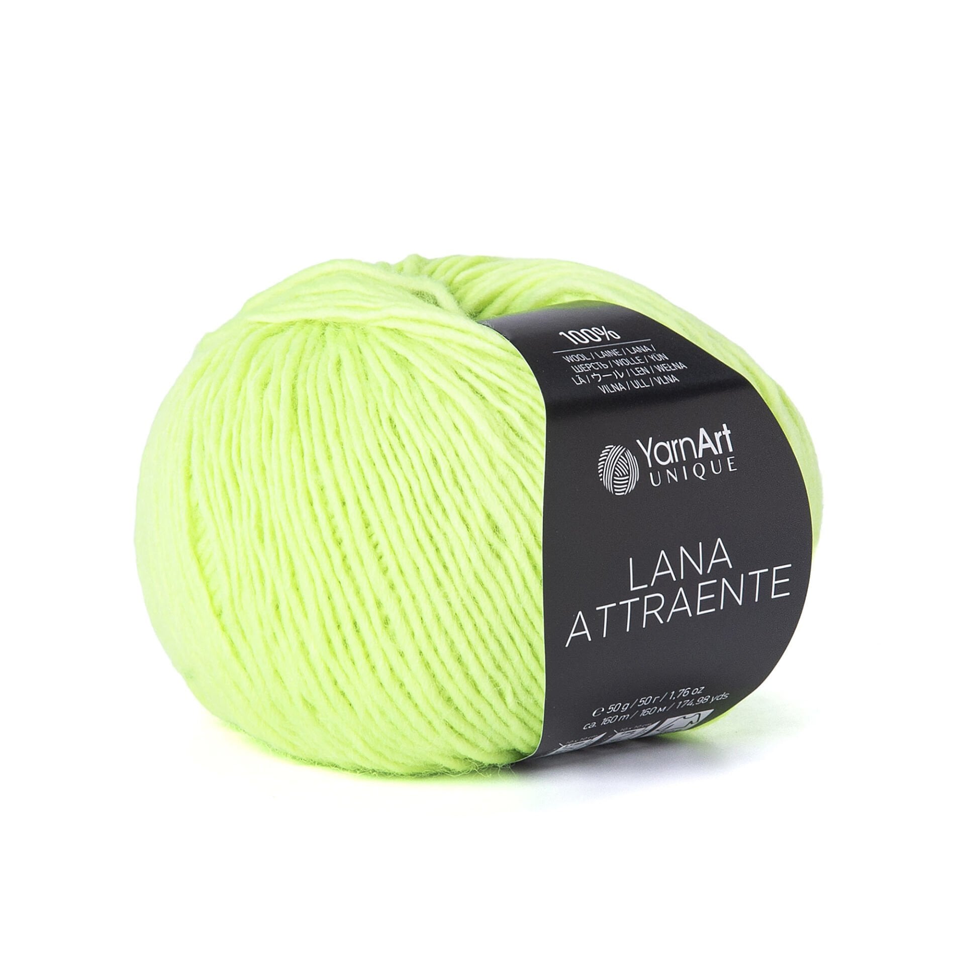 YARNART LANA ATTRAENTE - KNITTING YARN GREEN - 6664