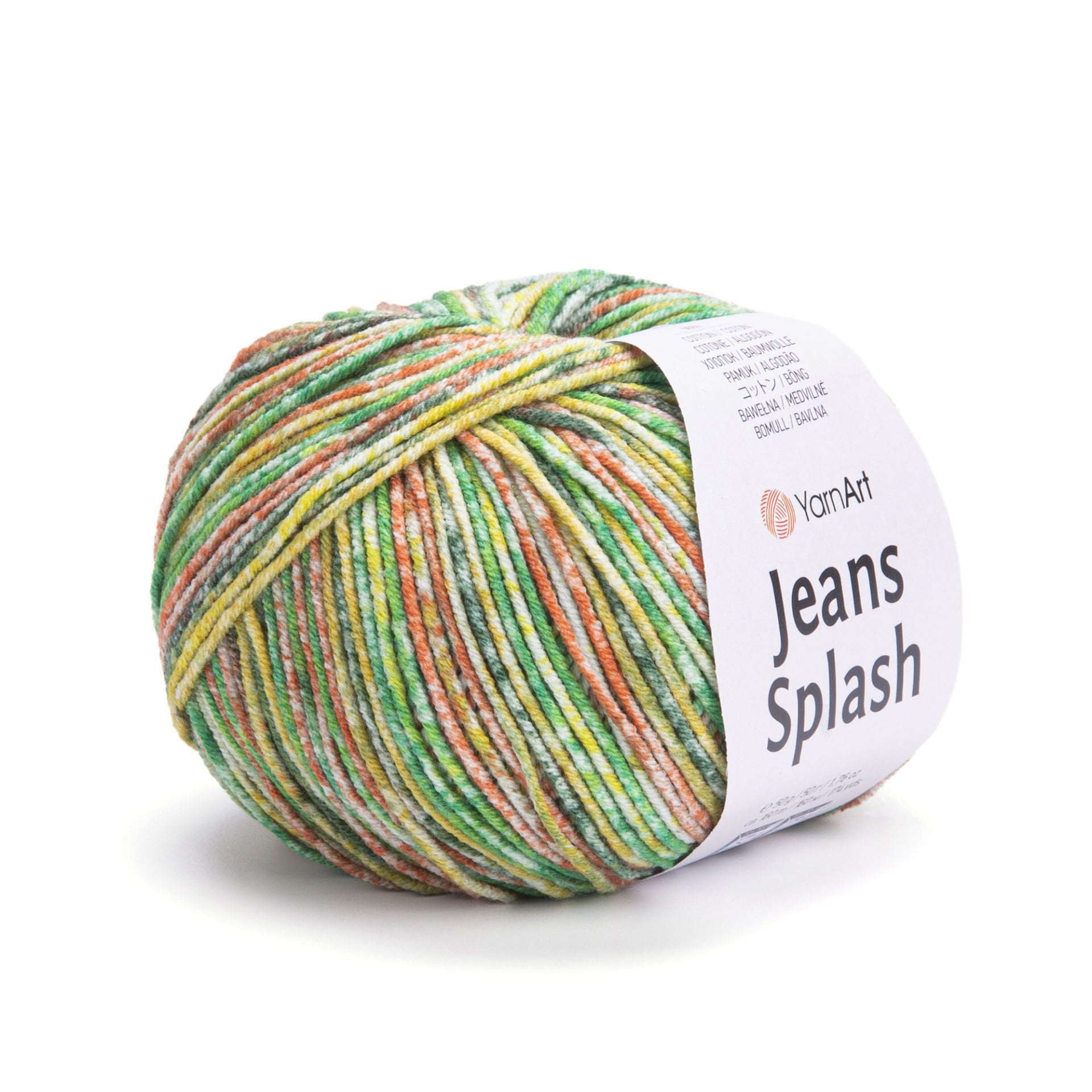 YARNART JEANS SPLASH - MULTICOLOR KNITTING YARN VARIEGATED - 940