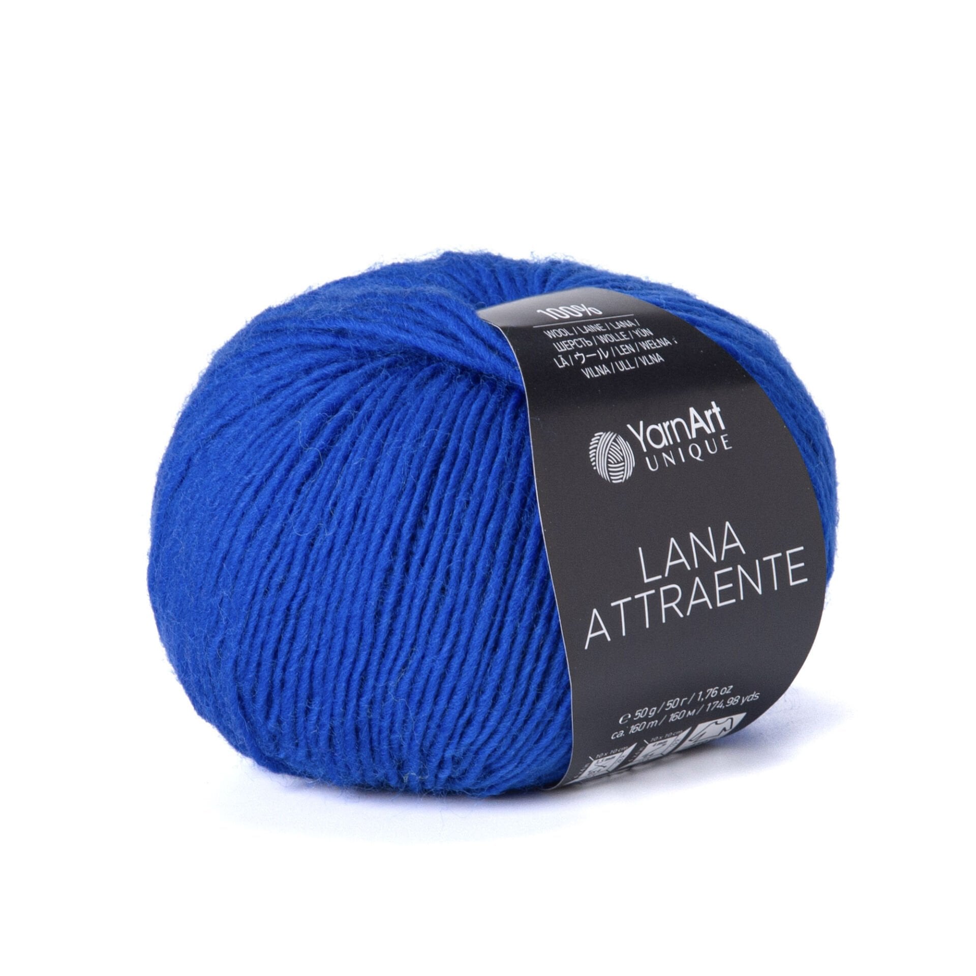 YARNART LANA ATTRAENTE - KNITTING YARN SAXE BLUE - 6667
