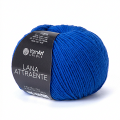 YARNART LANA ATTRAENTE - KNITTING YARN SAXE BLUE - 6667