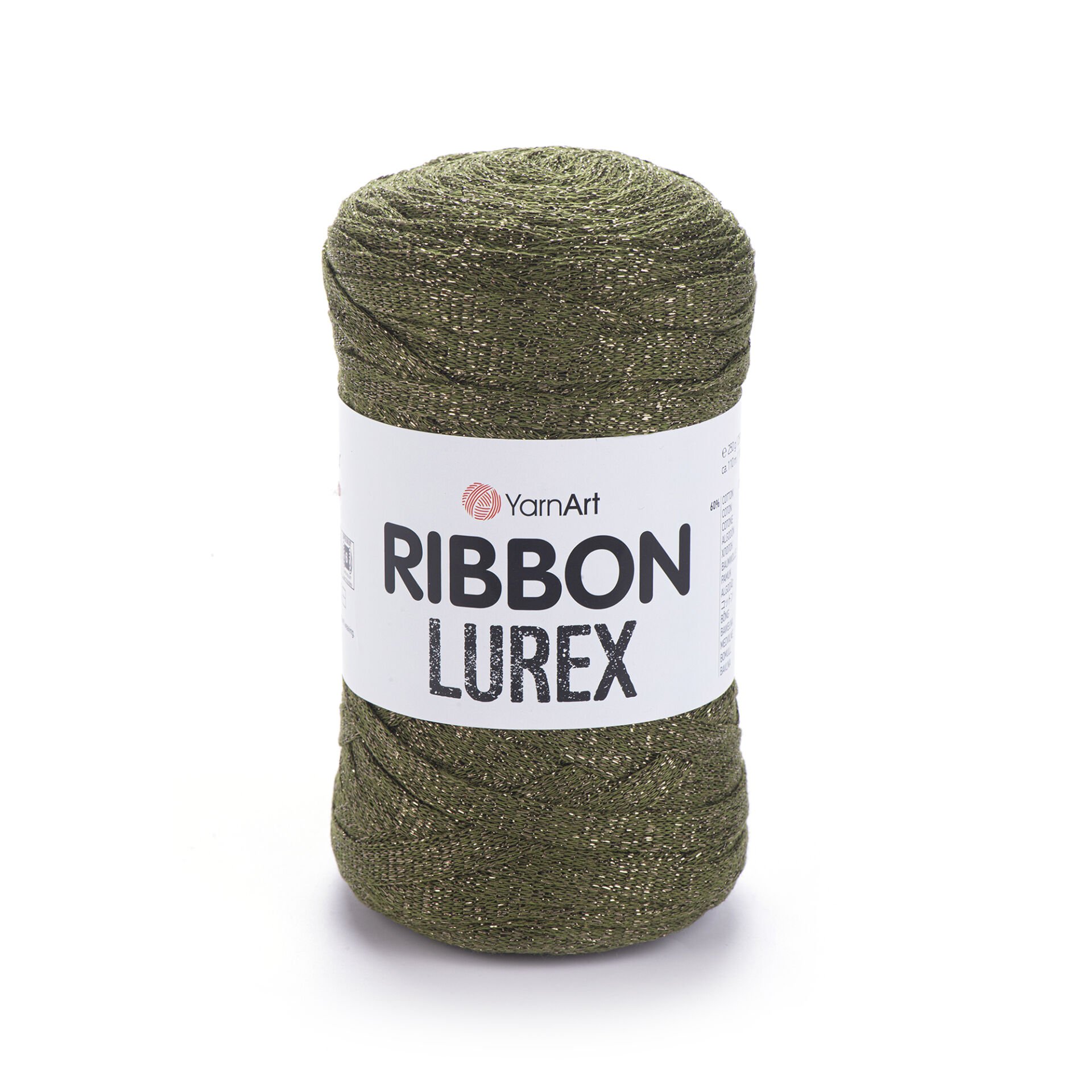 YARNART RIBBON LUREX - ACCESSORIES KNITTING YARN OLIVE GREEN - 741