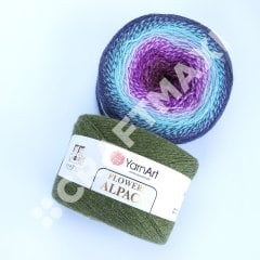 YARNART FLOWERS ALPACA - MULTICOLOR KNITTING YARN
