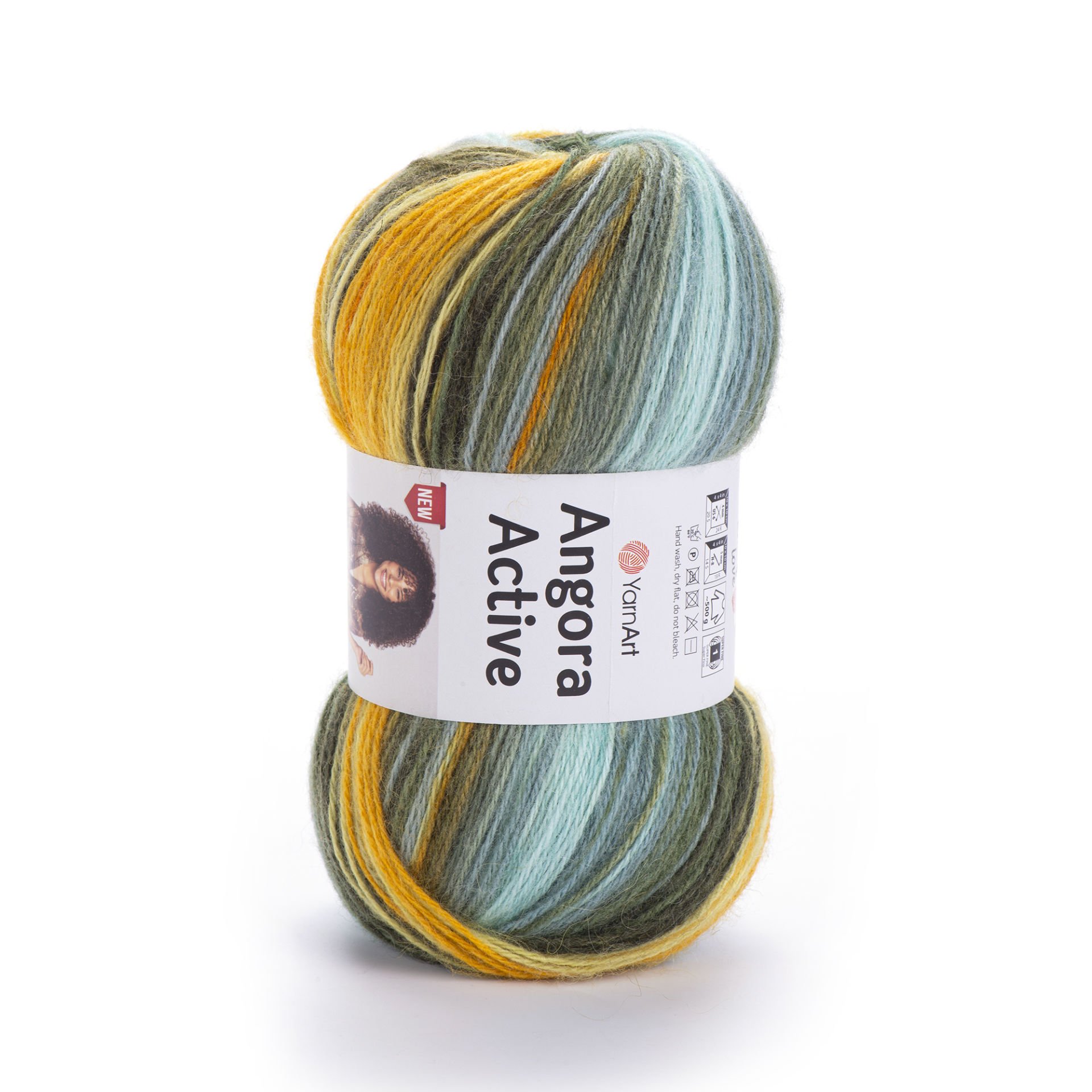 YARNART ANGORA ACTIVE NEW - MULTICOLOR KNITTING YARN VARIEGATED - 857