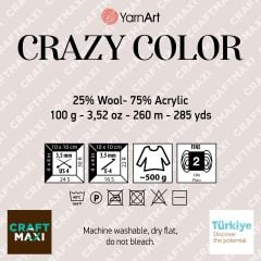 YARNART CRAZY COLOR - MULTI Strickgarn