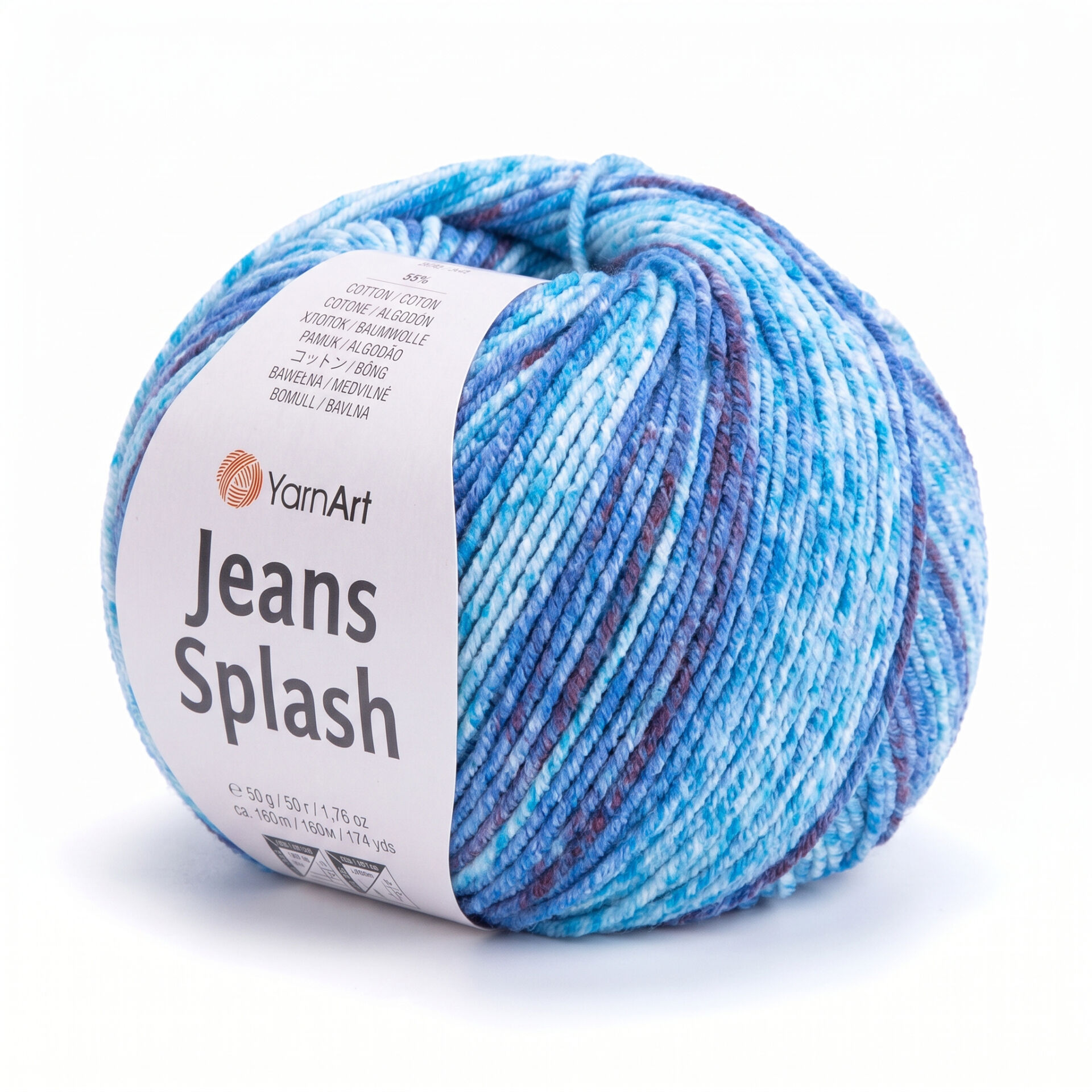 YARNART JEANS SPLASH - MULTICOLOR KNITTING YARN VARIEGATED - 944