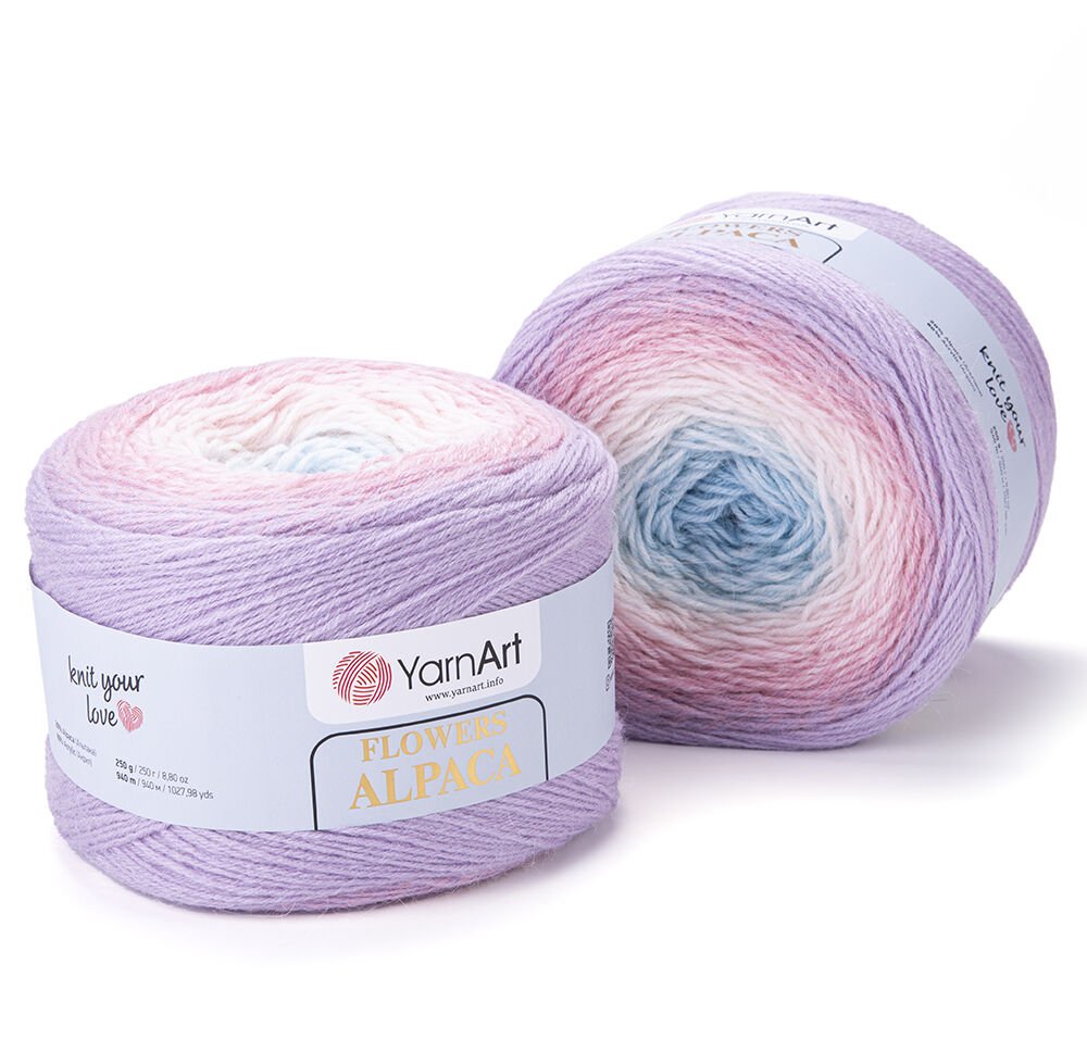 YARNART FLOWERS ALPACA - MULTICOLOR KNITTING YARN VARIEGATED - 405