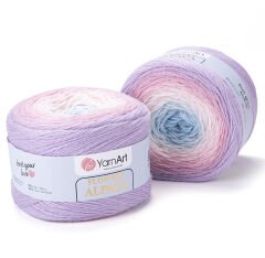 YARNART FLOWERS ALPACA - MULTICOLOR KNITTING YARN VARIEGATED - 405