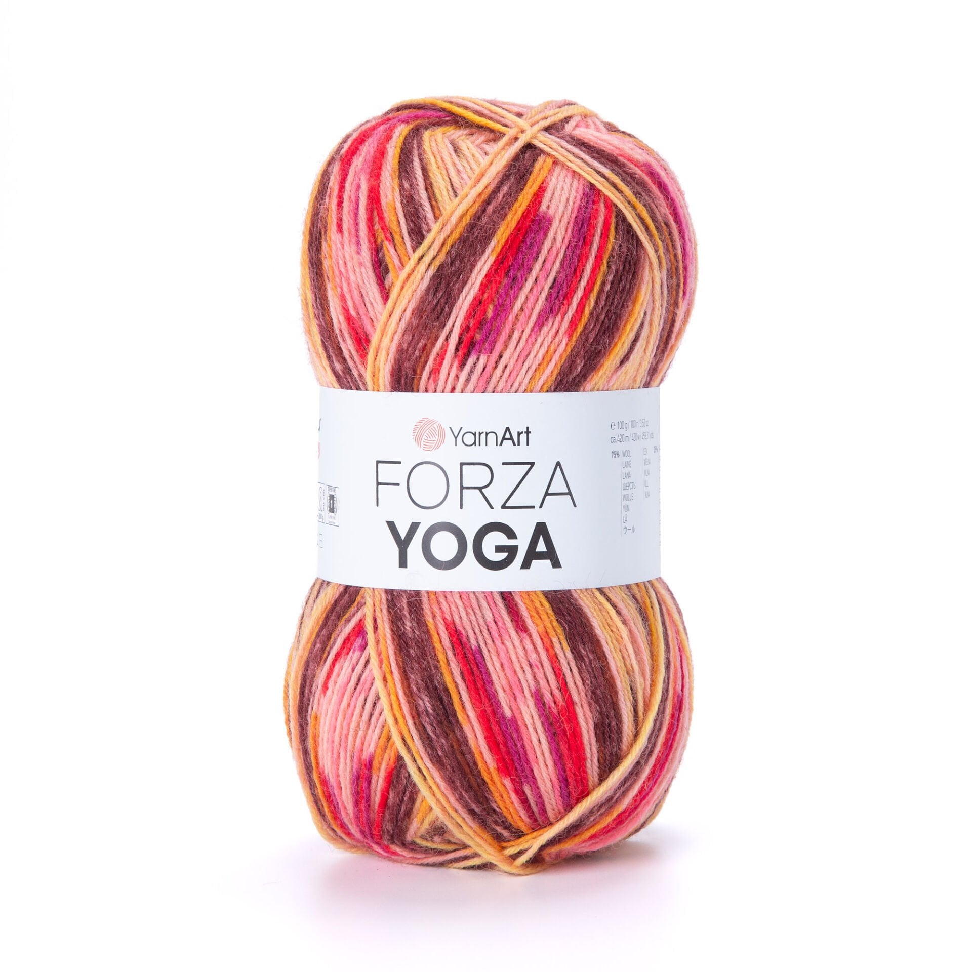 YARNART FORZA YOGA - KNITTING YARN VARIEGATED - 2501