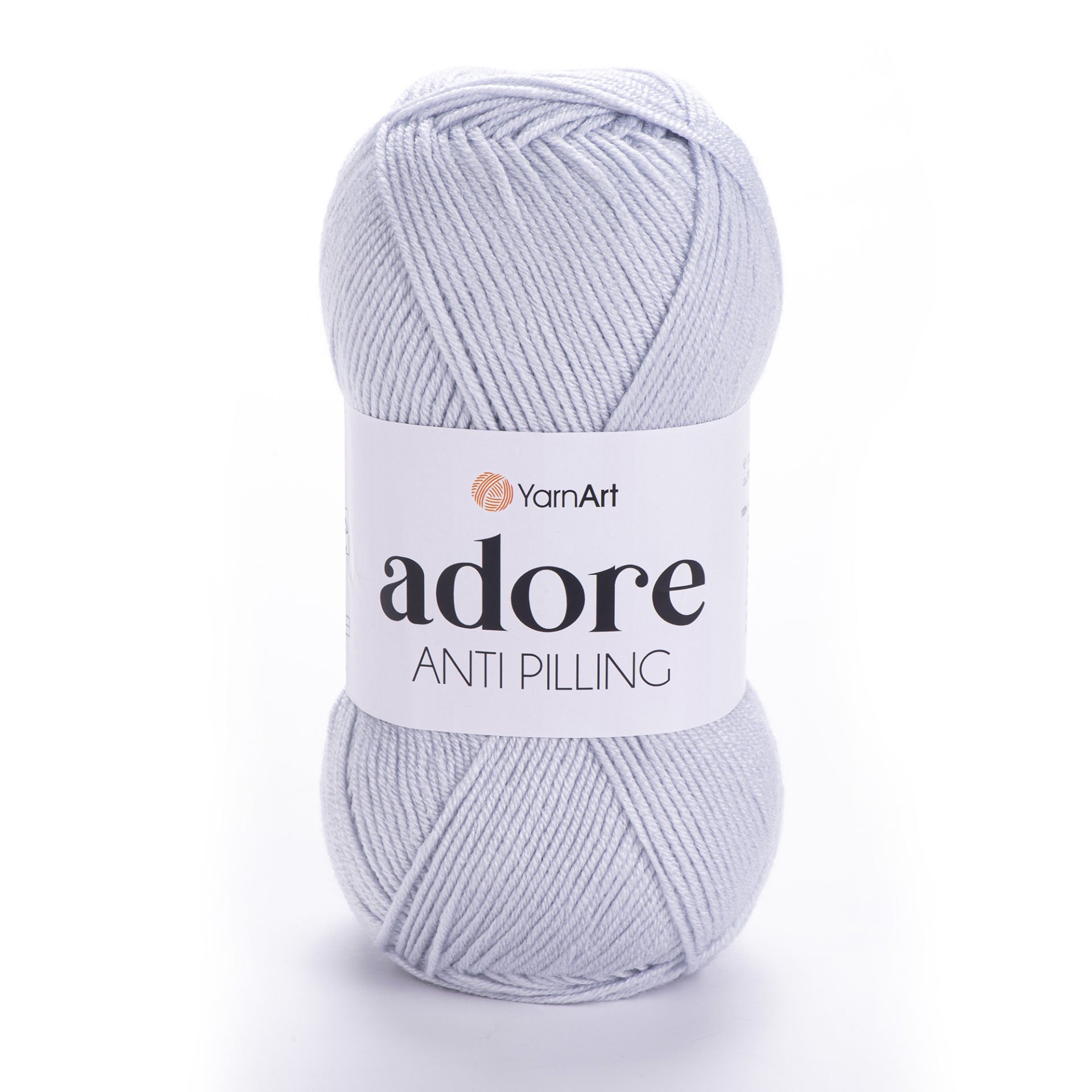 YARNART ADORE - ANTI-PILLING KNITTING YARN LIGHT GREY - 363