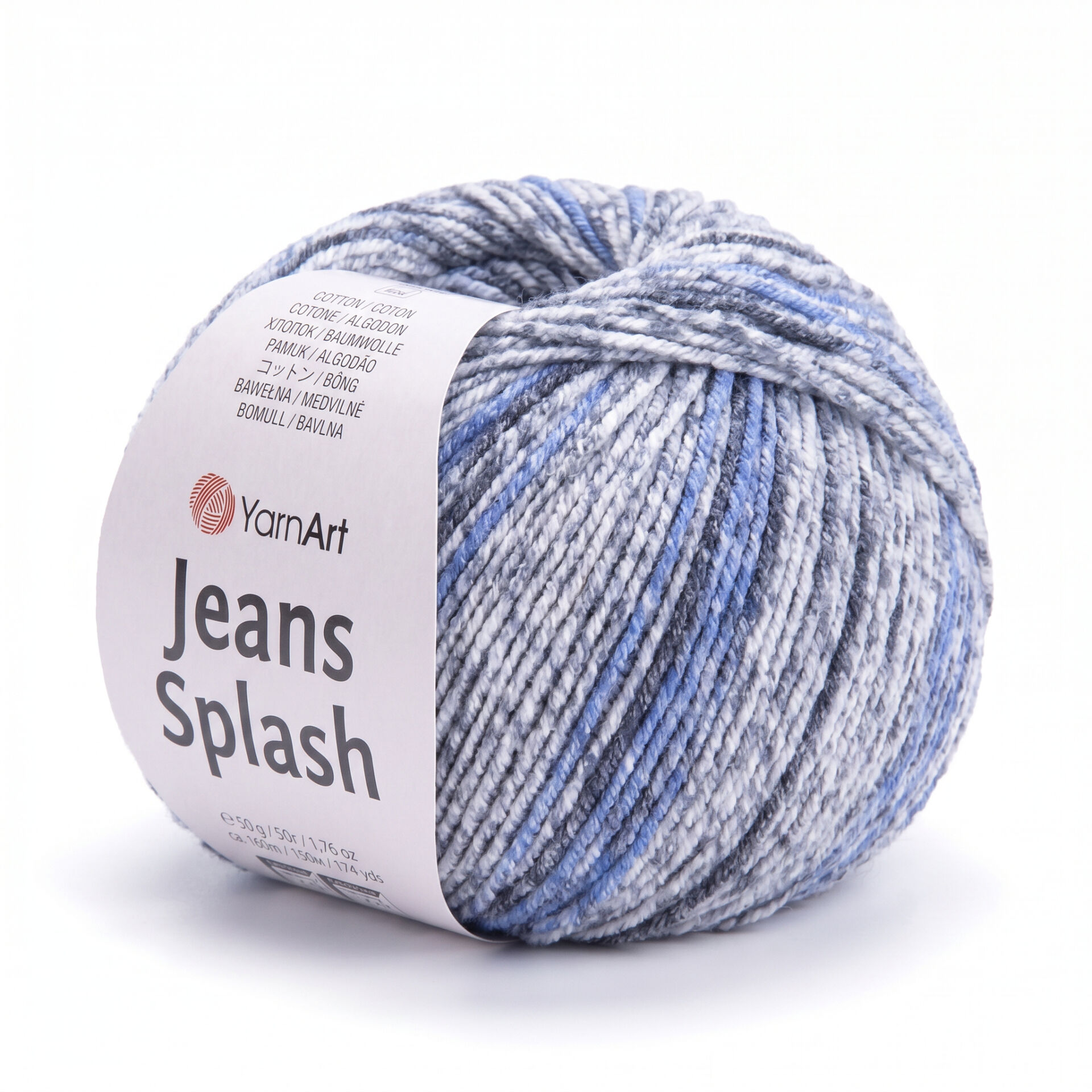 YARNART JEANS SPLASH - MULTICOLOR KNITTING YARN VARIEGATED - 947