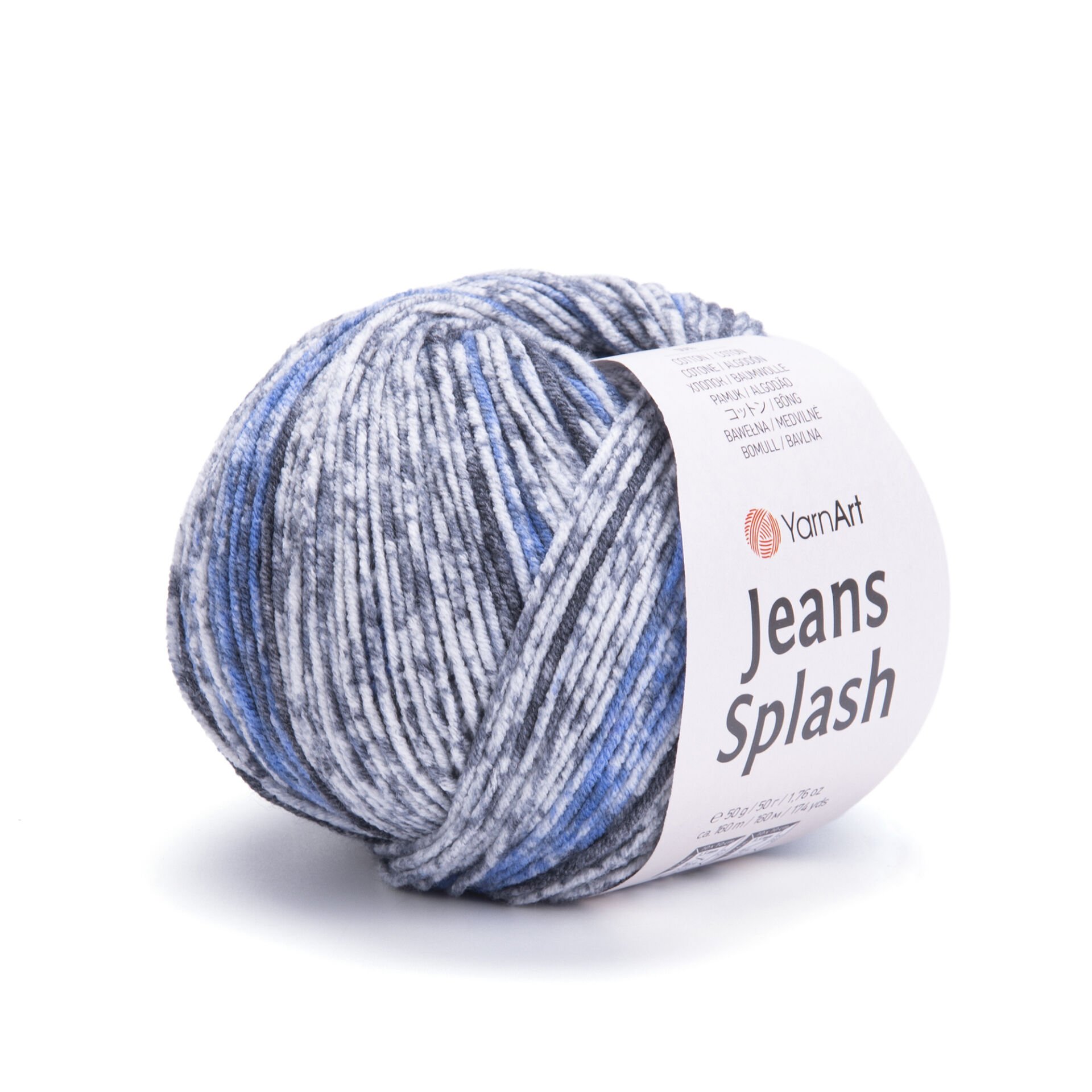 YARNART JEANS SPLASH - MULTICOLOR KNITTING YARN VARIEGATED - 947