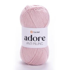 YARNART ADORE - ANTI-PILLING KNITTING YARN POWDER PINK - 364