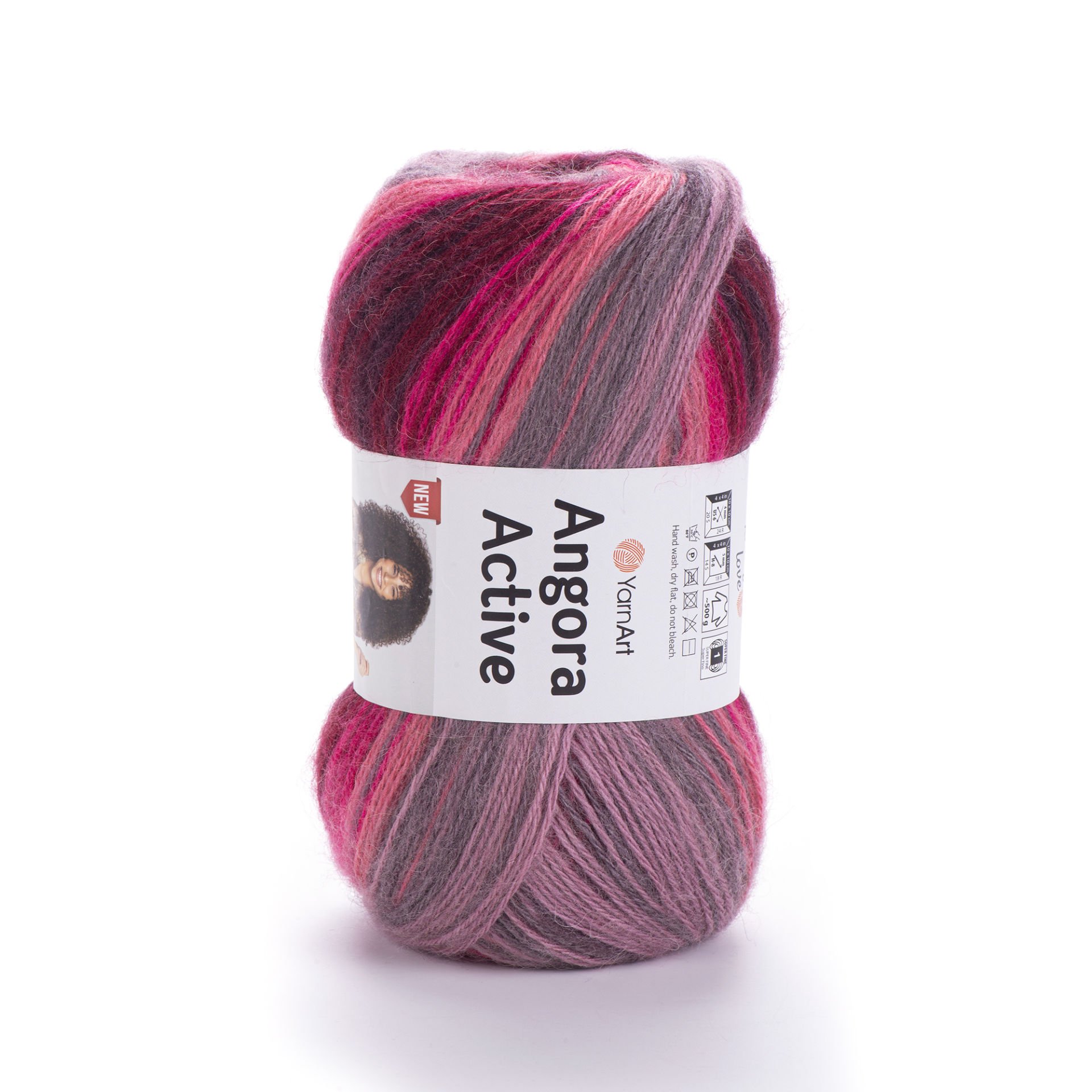 YARNART ANGORA ACTIVE NEW - MULTICOLOR KNITTING YARN VARIEGATED - 841