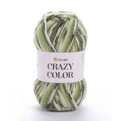 YARNART CRAZY COLOR - MULTICOLOR KNITTING YARN VARIEGATED - 115
