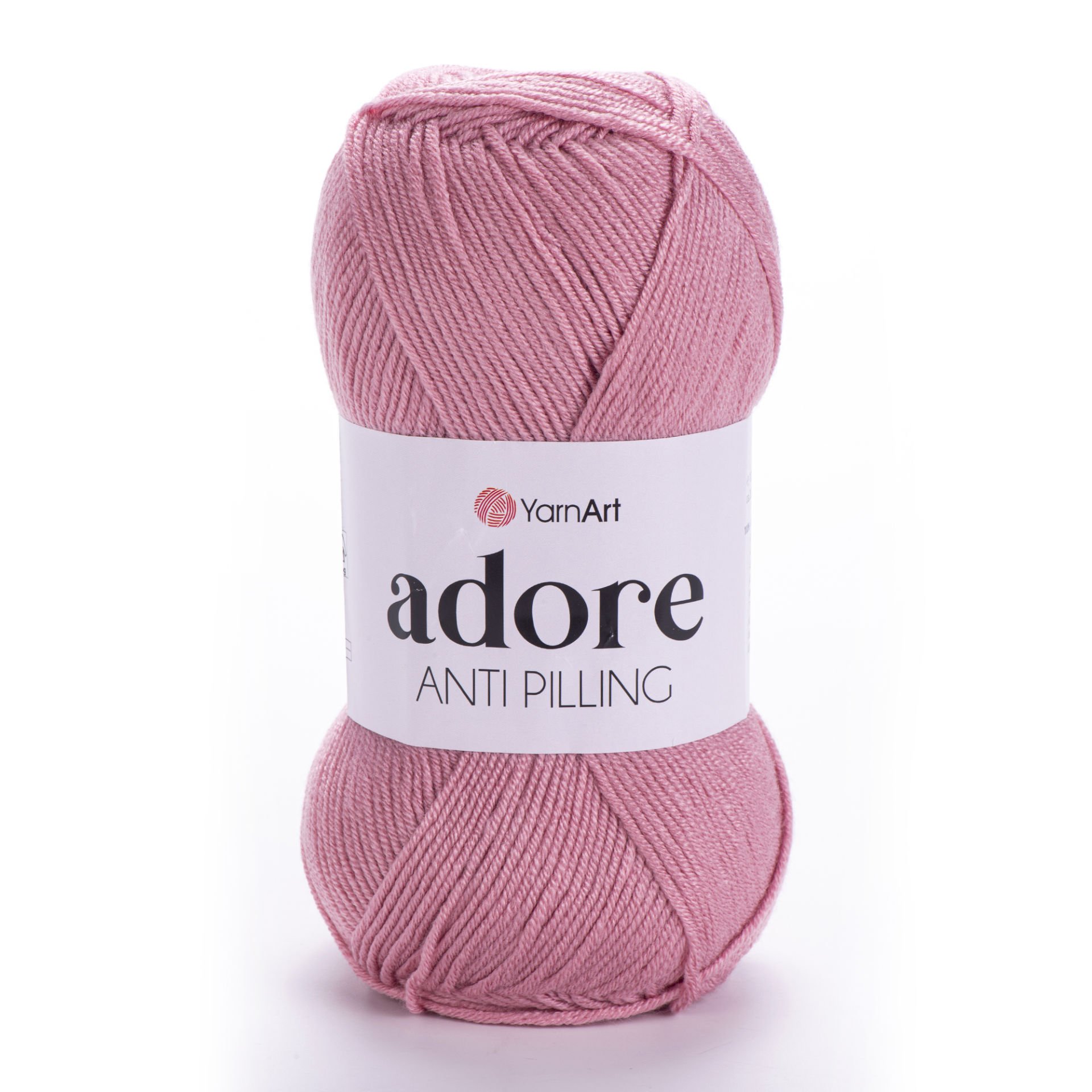 YARNART ADORE - ANTI-PILLING KNITTING YARN DUSTY ROSE - 365